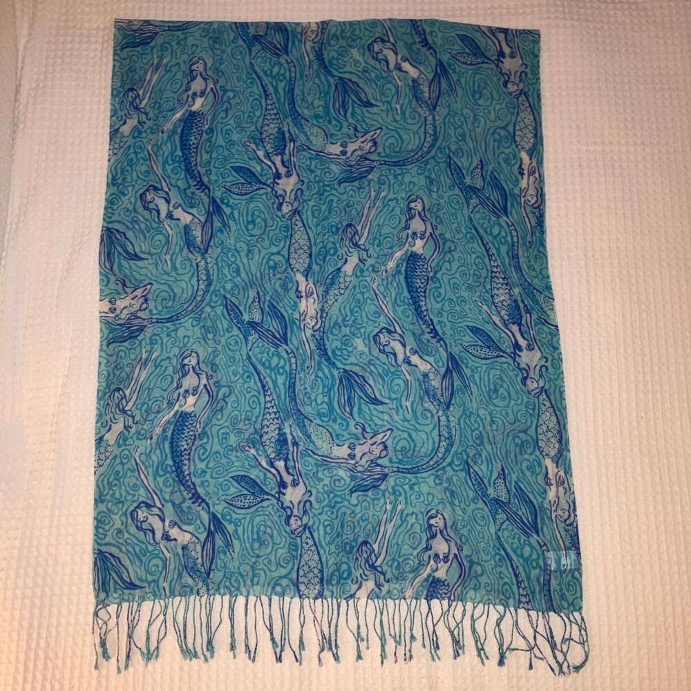 HTF Lilly Pulitzer Scarf Nice Tails - Picture 2 of 5